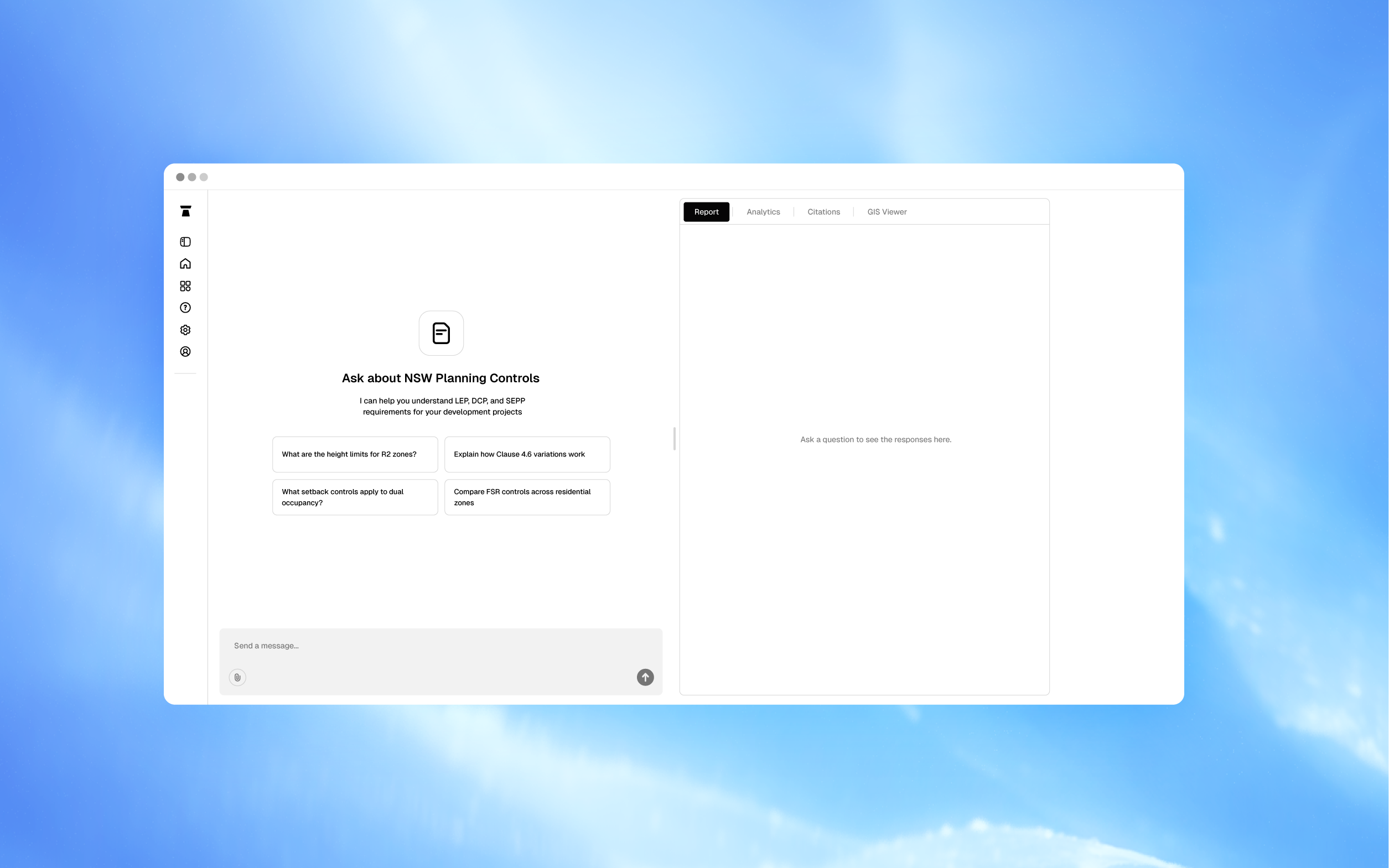 Plynth application view showing an audit trail for generated development application documentation